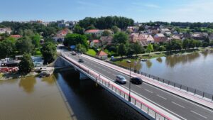 Nový most přes Vltavu v Týně nad Vltavou je otevřen pro veřejnost