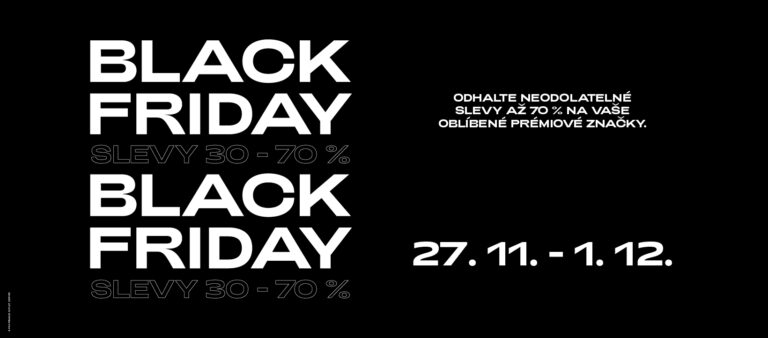 Black Friday ve Fashion Aréně: Pět dní exkluzivních slev a jedinečných zážitků