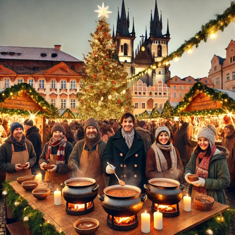 Na Štědrý den zavoní Staroměstské náměstí rybí polévkou a vánoční hudbou